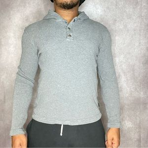 M Michael Kors textured henley hoodie